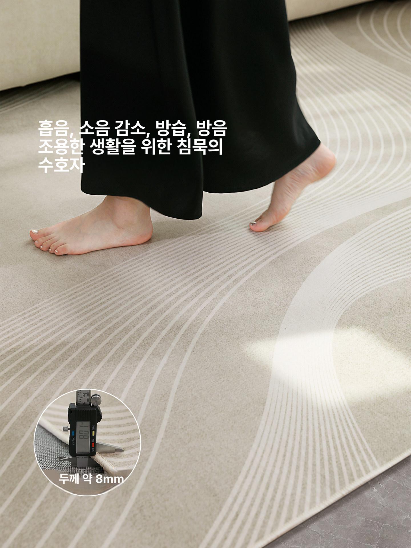 2025 뉴크림 러그 거실 카페트 시온-12850 300 x 400cm - 상세 이미지 4