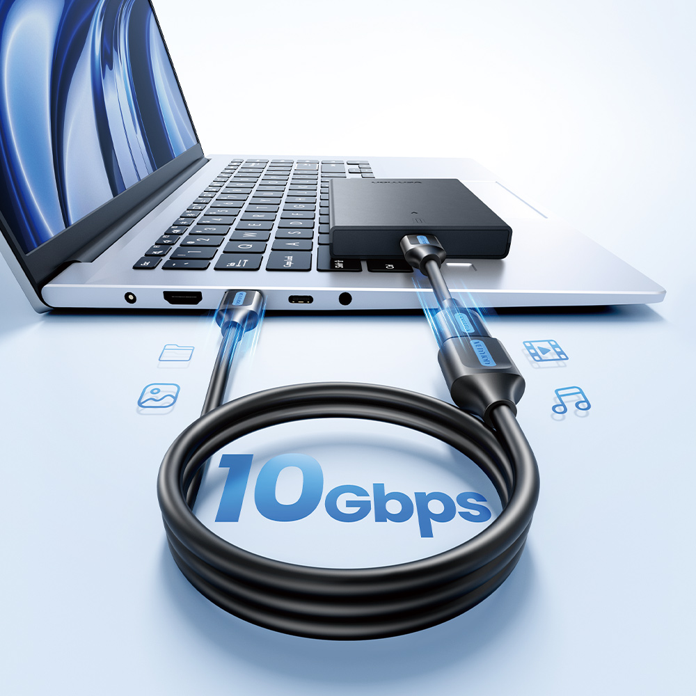 벤션 USB 3.2 10Gbps AM to AF 초고속 연장케이블 CBO 1m, 1개 - 상세 이미지 2