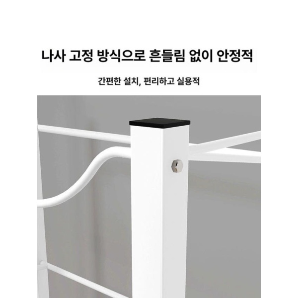 프리미엄 대형 업소용 정수기 물통 거치대 생수통 흰색 단일 2단 선반 물따르기 단일 2단 선반 - 상세 이미지 5