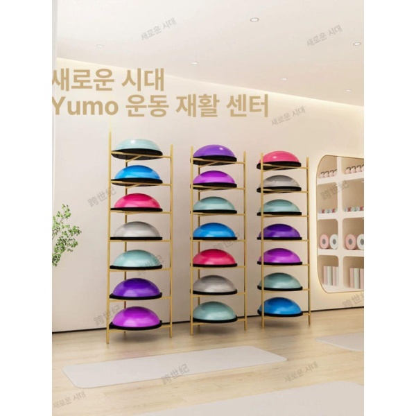 프리미엄 짐볼 보관함 정리함 밸런스볼 피트니스 보수볼 화이트 흰색 6개 30cm 화이트 4개 30cm - 상세 이미지 4
