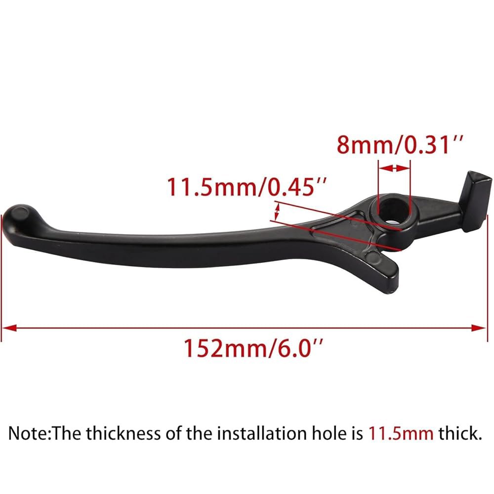 50cc 70cc 90cc 110cc 125cc 중국 더트 바이크 피트 바이크용 WOOSTAR 우측 유압 디스크 브레이크 레버 Right 152mm - 상세 이미지 2