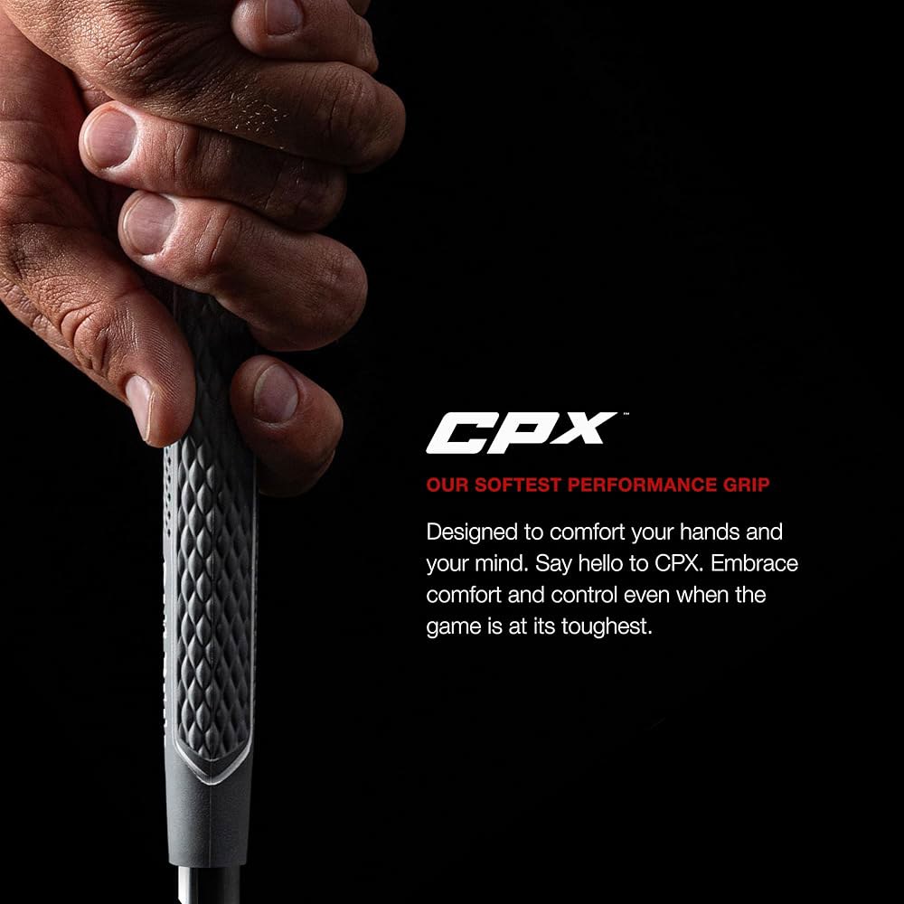골프 프라이드 CPX 클럽 그립 - 퀼트 텍스처 & 소프트, 편안함과 컨트롤을 위한 촌스러운 느낌 긴장감을 줄이고 Plus4 기술로 더 강력해진 파워 1-Pack Jumbo - 상세 이미지 2