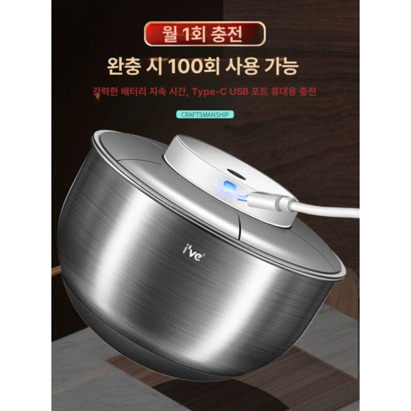 프리미엄 독일산 야채 자동 전기 샐러드 스피너 가정용 음식 탈수기 채소 손잡이 무선 소형 표준 플라스틱 4.5L-원터치 탈수 표준 플라스틱 소형 4.5L-원터치 탈수 - 상세 이미지 3
