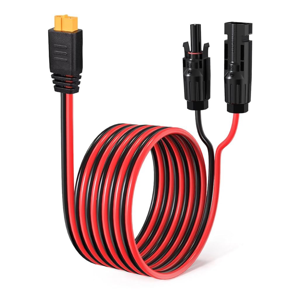 ELFCULB 12AWG 태양열 - XT60 패널 충전 휴대용 연장 발전기용 3m(10피트) 케이블 - 상품 이미지