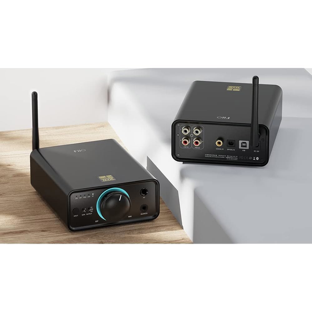 Fiio K7BT 밸런스 하이파이 DAC 블루투스 헤드폰 앰프 AK4493S 2, XMOS XU208 PCM384kHz DSD256, USB /광학 /동축 /RCA 입력, 6.35 - 상세 이미지 2