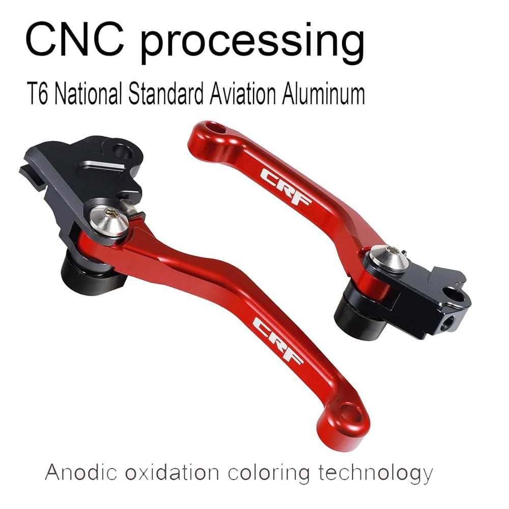 애드스프로 모터사이클 빌렛 접이식 브레이크 클러치 레버 핸들 CNC 알루미늄 피벗 CRF150F CRF230F 2003-2020 CRF250F 2019-2022 230F 150F - 상세 이미지 3
