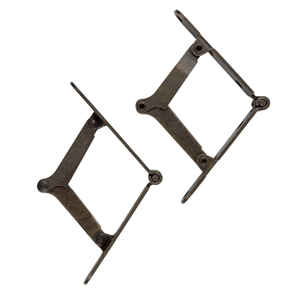 앤티크 황동 도금 드롭 프론트 힌지 UA-250-HAB 뚜껑 오프닝 탑 180도 비스듬한 경첩 데스크 팩 2개 - 상세 이미지 2