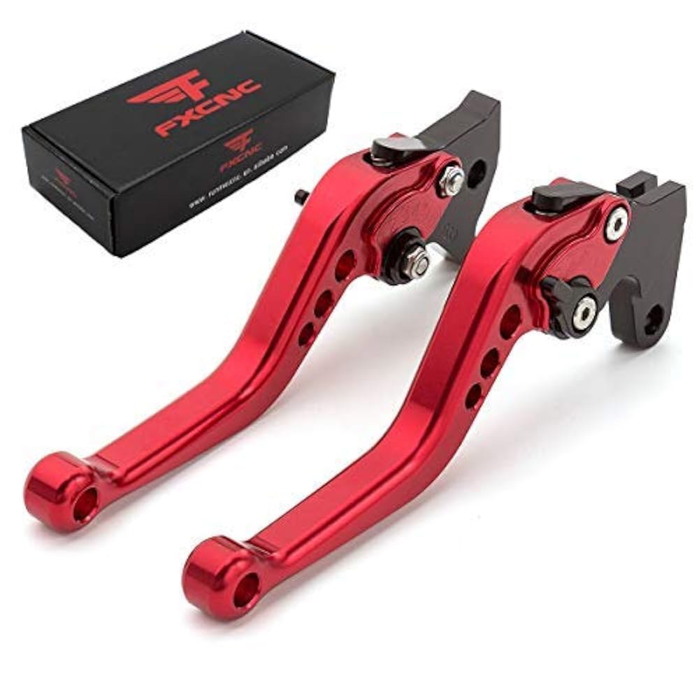 FXCNC 알루미늄 쇼트 조절 브레이크 및 클러치 레버 호환 YFM700 랩터 700 R (2008-2022), YFZ450R YFZ450X (2008-2020), YFM250 - 상품 이미지