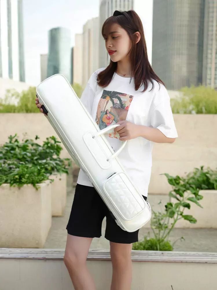 케이스 파우치 휴대용 수납 하드커버 수납가방 보관함 숄더백 75cm 진파랑 7개입 - 상세 이미지 3