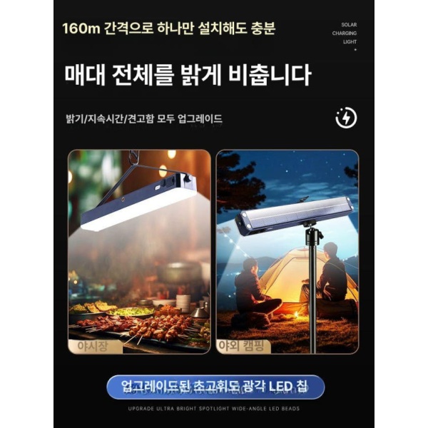 궁극의 태양광 이동식 LED 캠핑랜턴 비상 방수 다기능 미니랜턴 충전랜턴 초고휘도 25000W형-15-99H 고휘도 15000W형-8-50H - 상세 이미지 3