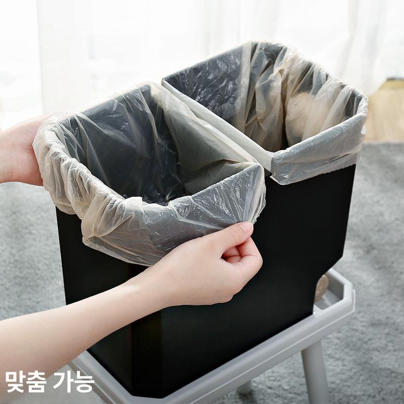 프레스형 다리있는 쓰레기통 휴지통 화이트 인테리어 화장실 주방 화장지 - 상세 이미지 5