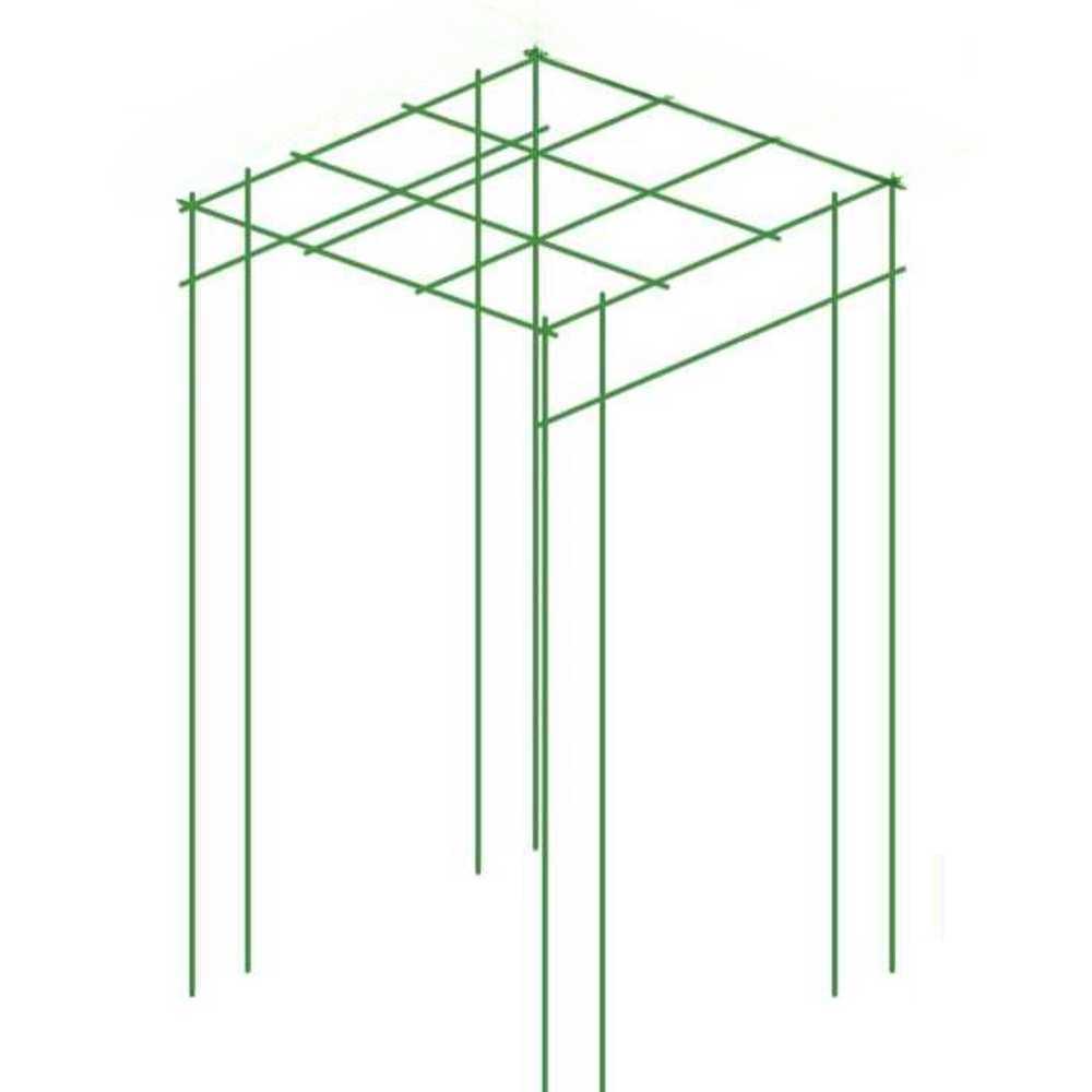 포도나무 지지대 대형 넝쿨식물 농사 용 등반 오이 랙 1.2x1.2x2.4m - 상품 이미지