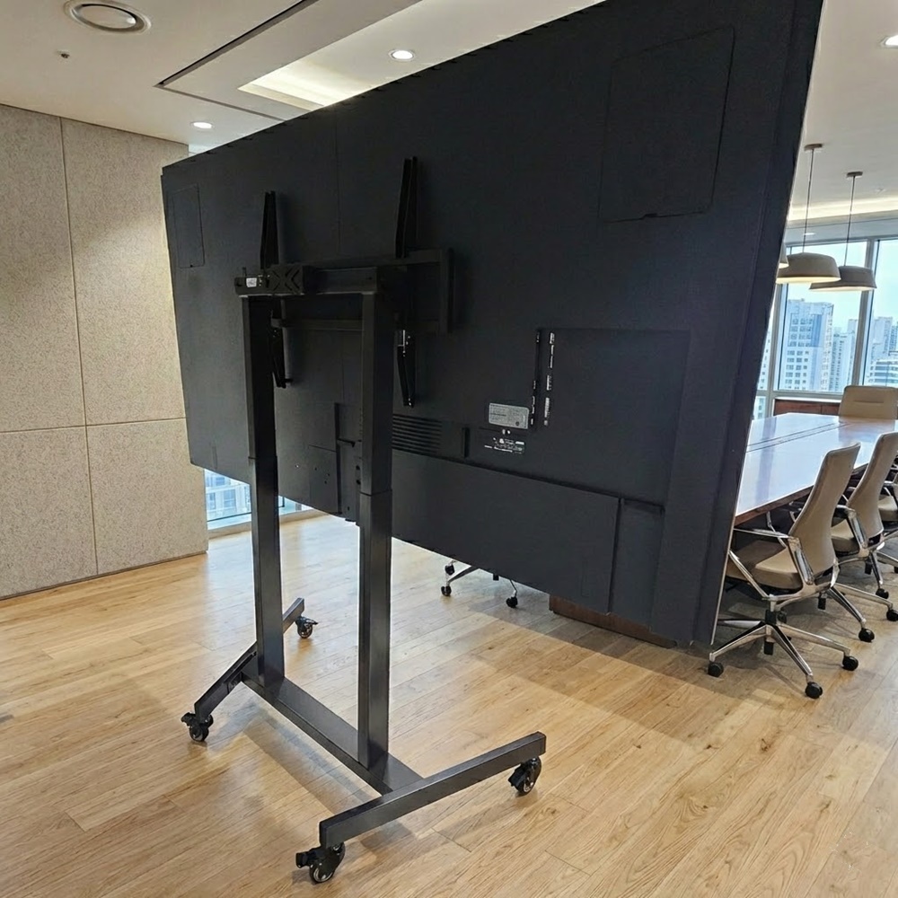 전동식 이동식 tv 거치대 TLC 특대형 전자칠판 스탠드 254cm (100인치) 이미지 7