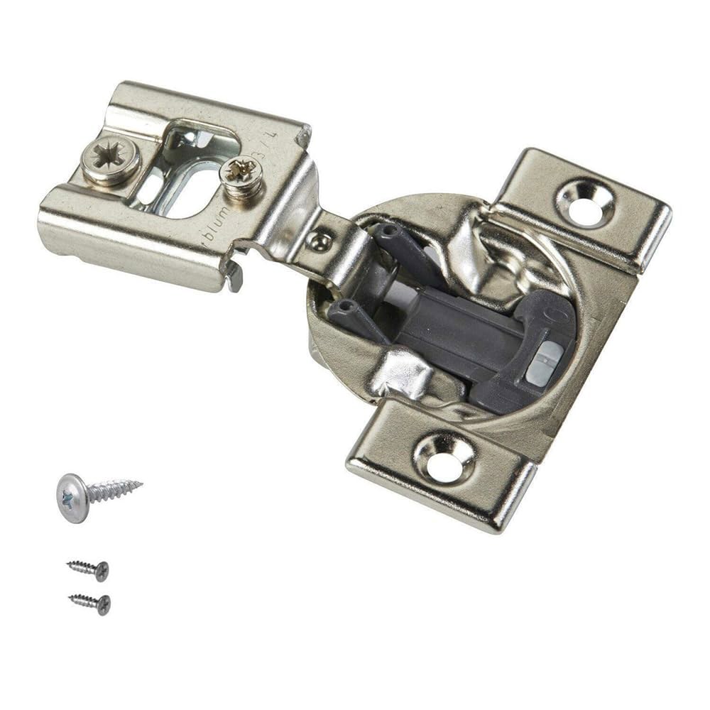 Blum 38N355B.12 컴팩트 BLUMOTION 38N 스크류 오버레이, 소프트 (4팩) 클로징, 105도, 힌지, 3/4 - 상품 이미지