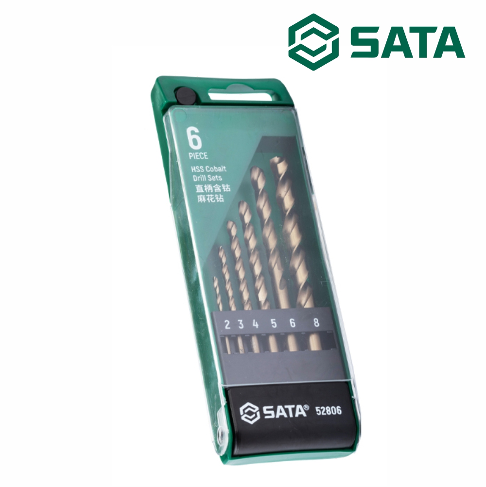 사타 SATA HSS 코발트 드릴 세트 6PCS 52806 기리세트 - 상품 이미지