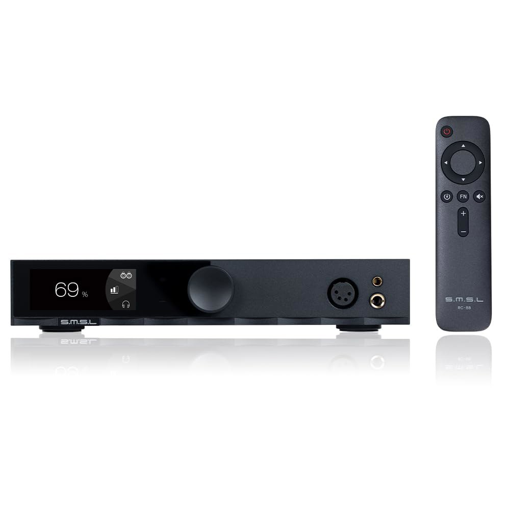 S.M.S.L H400 하이엔드 헤드폰 앰프 디자인 고출력 15W /16 7.5W /32 하이파이 오디오 풀 밸런스 3 기어 이득 제어 4.4mm /XLR 4핀 / 6.35mm - 상품 이미지