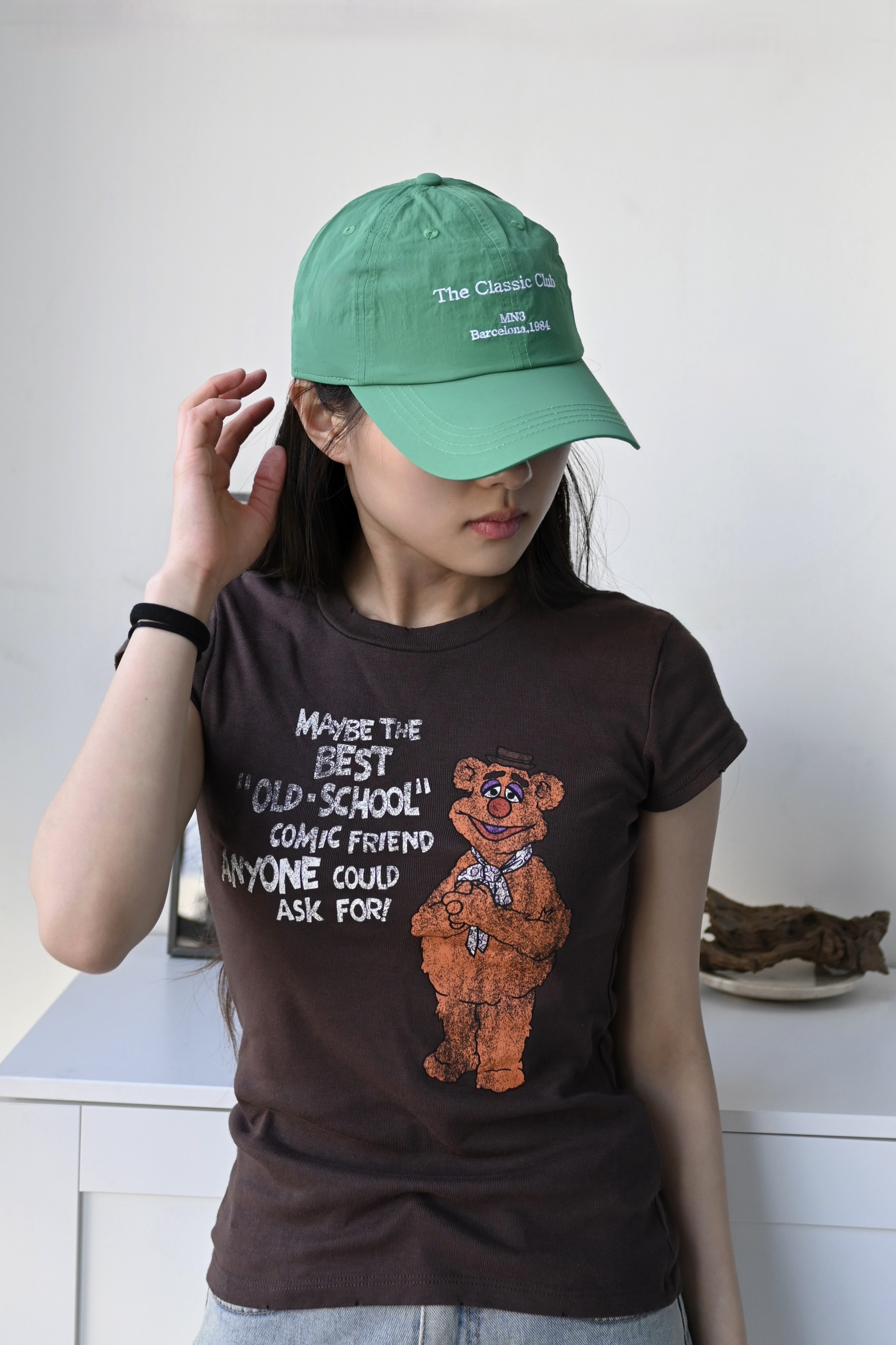 클래식클럽 레터링 바스락 러닝 물놀이 비치볼캡 야구모자 여름 가벼운 얇은 - 상세 이미지 4