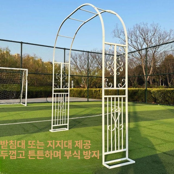 럭셔리 정원 장미아치 야외 넝쿨 지지대 가든아치 먹색 꽃이 1.4mx2.3mx40cm 먹색 꽃이 1.4mx2.3mx40cm 중간 - 상품 이미지
