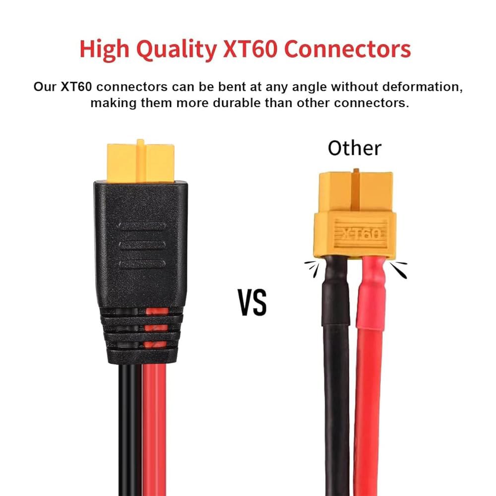 ELFCULB 12AWG 태양열 - XT60 패널 충전 휴대용 연장 발전기용 3m(10피트) 케이블 - 상세 이미지 2