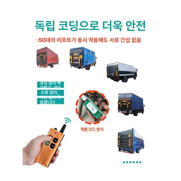 강력추천 범용 리프트 조정기 화물차 무선 테일게이트 유선 리모컨 고정 4버튼 모델 2 방수 테일게이트 리모컨 단독 사용 불가 주문 - 상세 이미지 3