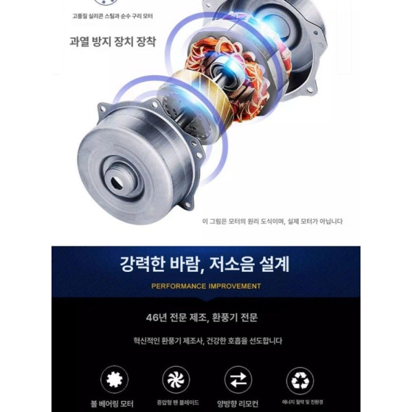 고성능 원형 환풍기 산업용 6인치 양방향 환기팬 공기 욕실 닥트 6인치 - 상세 이미지 3
