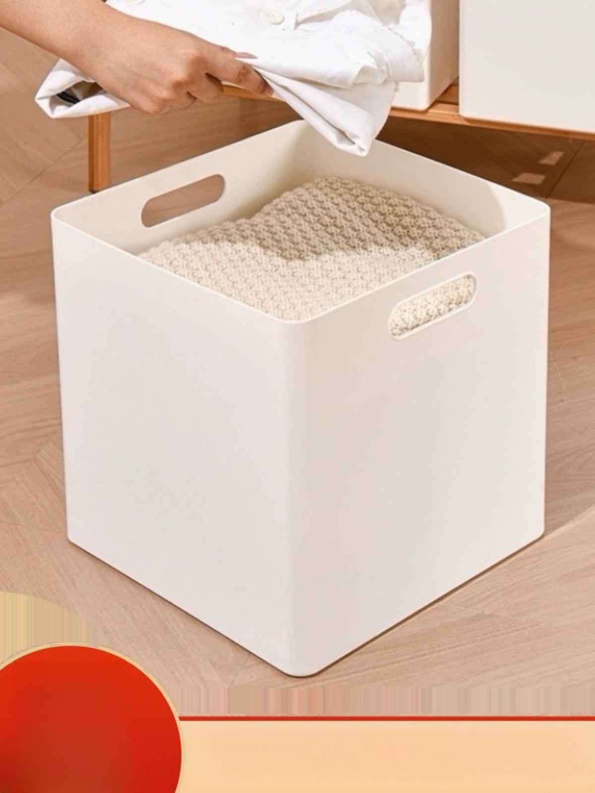 정사각 리빙박스 뚜껑박스 바퀴수납함 정리상자 팬트리 베스트셀러 32 x 25x24cm - 상품 이미지