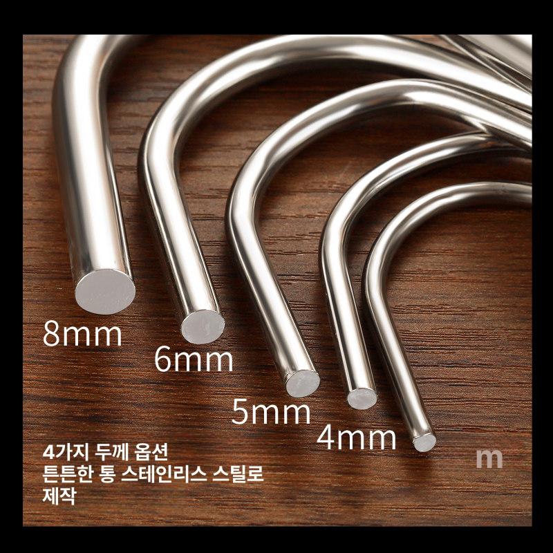 오리구이 후크 갈고리 거위 링 다목적 치킨 고기 바비큐 3mm 소형 24.5cm - 상세 이미지 5