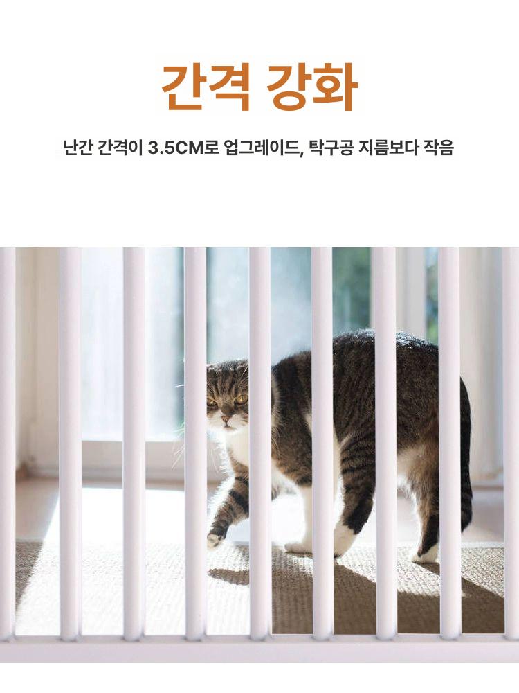 고양이 방묘창 문 대형 투명 베란다 방문 강아지안전문 방묘문 칸막이 펫도어 - 상세 이미지 4