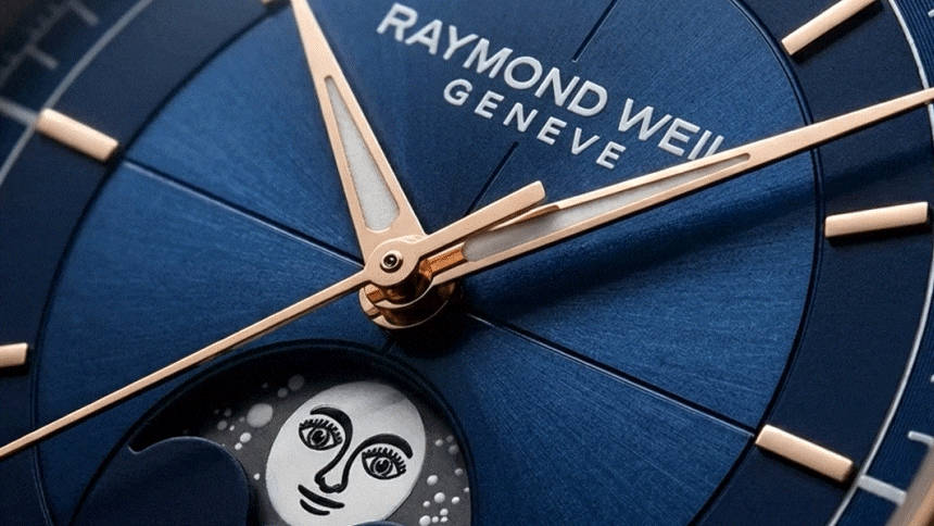 [레이몬드웨일] 밀레짐 문페이즈 오토매틱 39mm 미드나잇블루