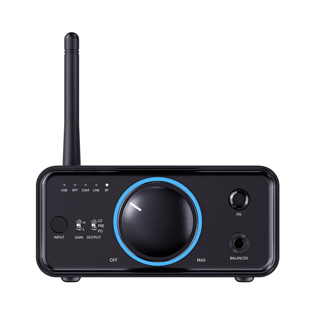 Fiio K7BT 밸런스 하이파이 DAC 블루투스 헤드폰 앰프 AK4493S 2, XMOS XU208 PCM384kHz DSD256, USB /광학 /동축 /RCA 입력, 6.35 - 상세 이미지 3