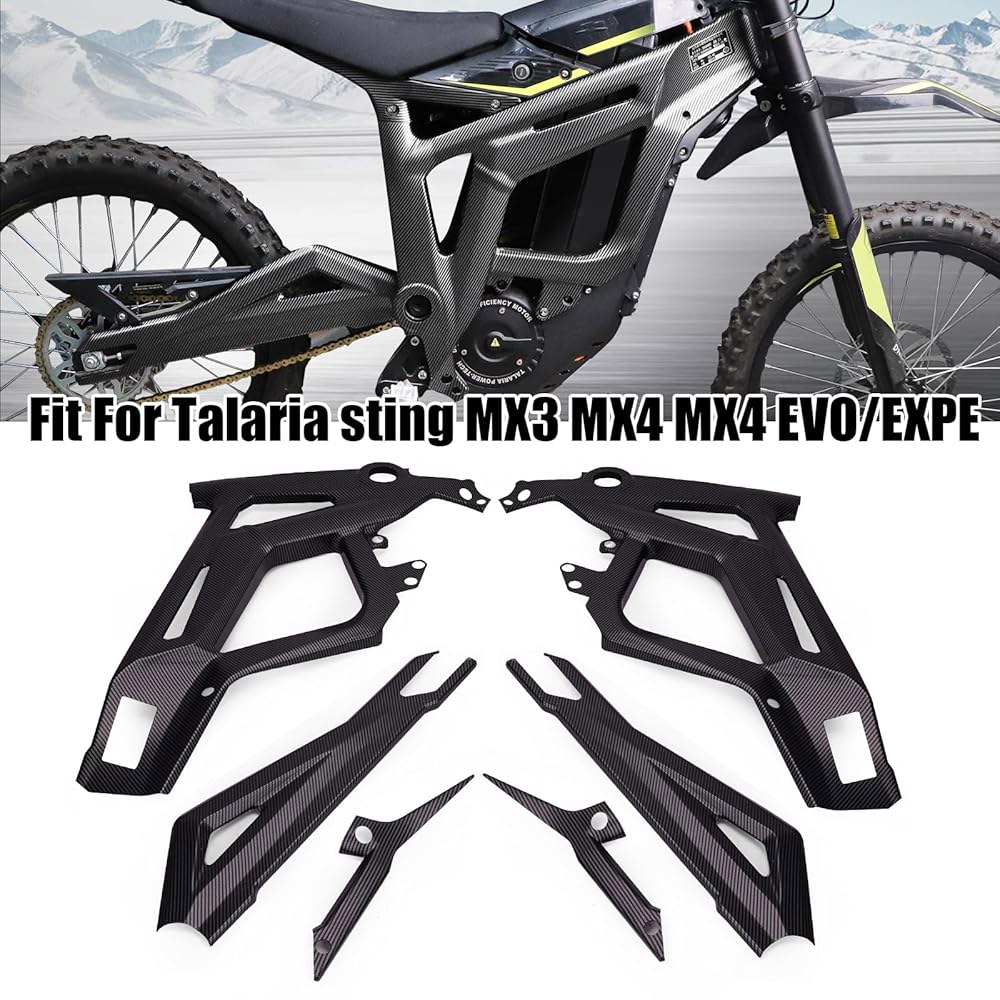 탈라리아 스팅용 YIBEICO 바디 프레임 보호 커버 MX3 MX4 MX5 EVO /EXPE 케이스, 가드 스티커, 탈라리아용 E-Bike 액세서리(탄소 패턴) - 상세 이미지 2