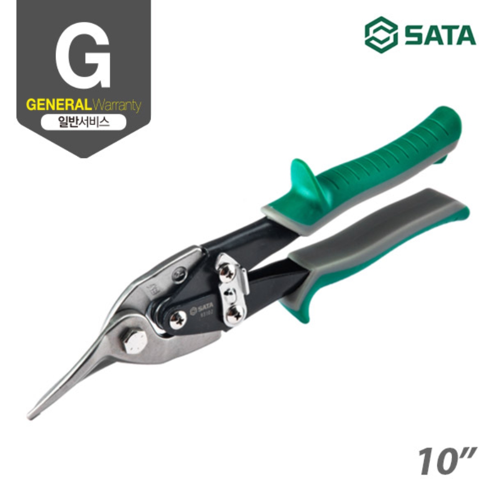 사타 SATA 항공가위 오른손용 250mm 93102 철판 강판절단 - 상세 이미지 2