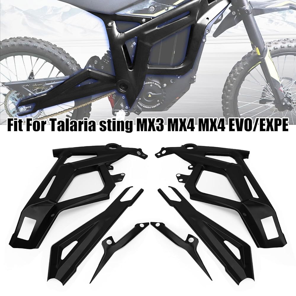 탈라리아 스팅용 YIBEICO 바디 프레임 보호 커버 MX3 MX4 MX5 EVO /EXPE 케이스, 가드 스티커, 탈라리아용 E-Bike 액세서리(샤이니 블랙) - 상세 이미지 2