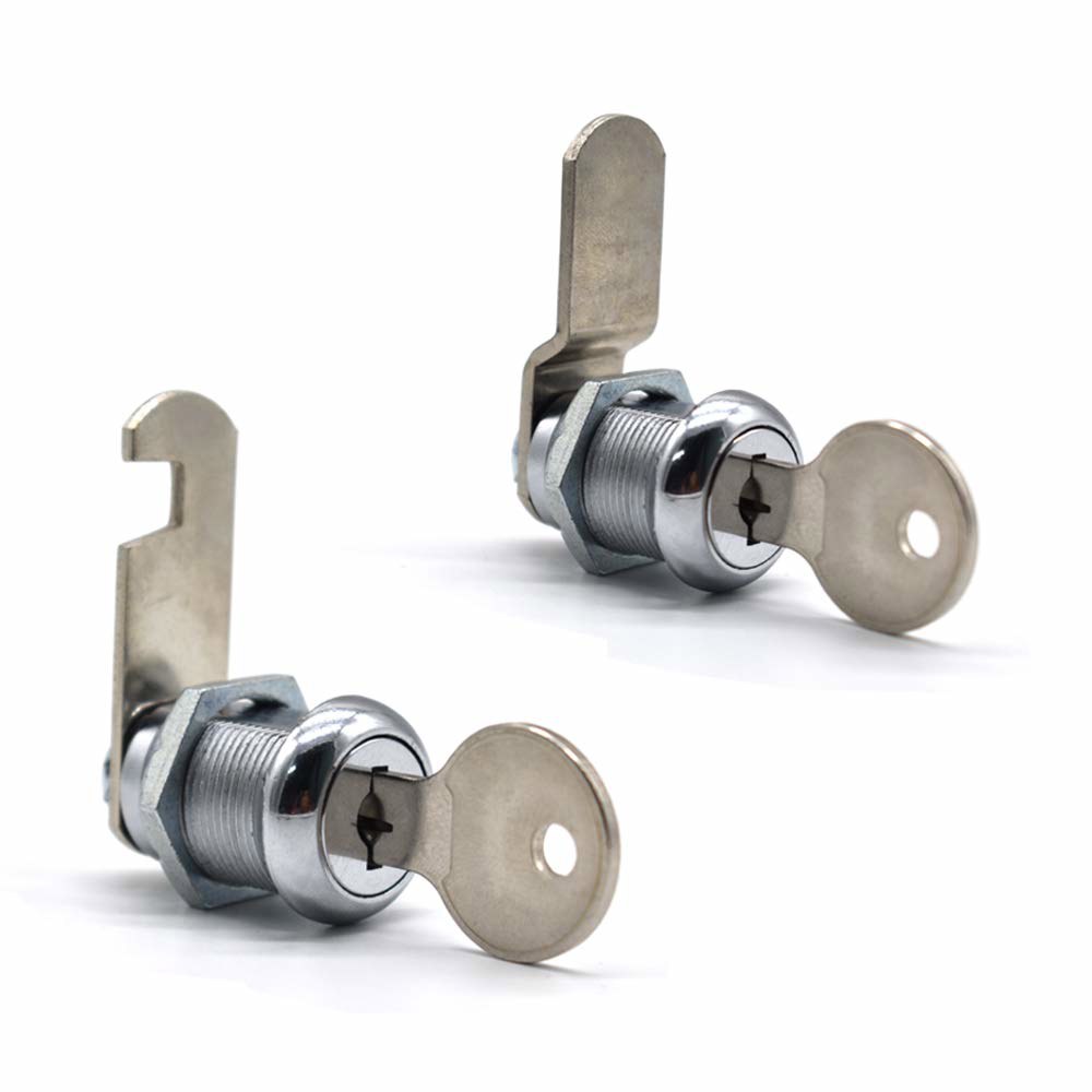 4팩 캠 잠금 2.2cm(7/8인치) 튜브형 교체 우편함, 크롬 픽업 도구 트럭 상자, 장치, 장치 자판기, 마감 ATM 5/8 Inch - 상세 이미지 3