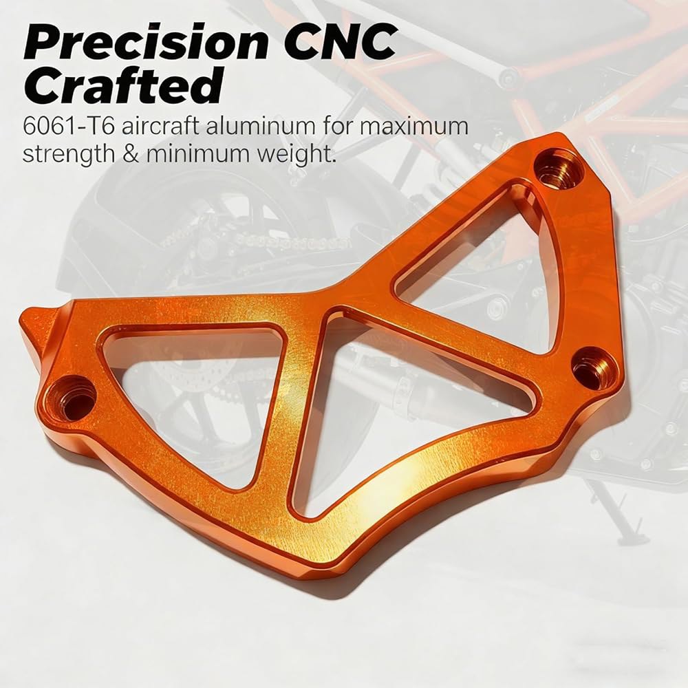 XIEYIGMO 오렌지 스프로켓 커버 체인 가드 케이스 세이버, KTM 690 Enduro R,790 /890 Duke 2018 2019 2020 2021 2023,790 Adve - 상세 이미지 3