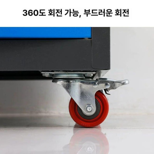 튼튼한 이동식 공구 작업대 선반 메탈테크 다기능 목공 1단 서랍 오렌지 1단 서랍 오렌지 - 상세 이미지 4
