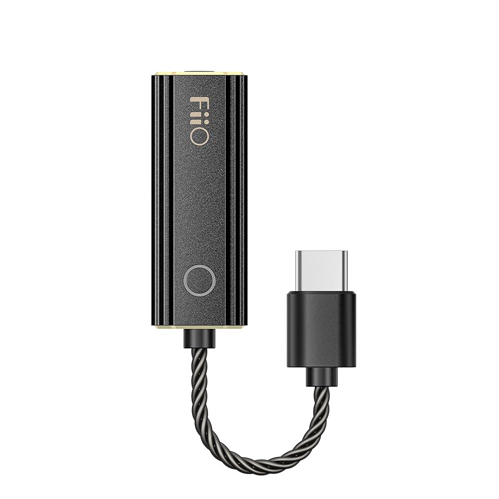 Fiio JadeAudio KA1 헤드폰 앰프 소형 USB DAC 고해상도 3.5mm 무손실 스마트폰 / PC 노트북 플레이어(타입 C, 블랙) KA1-B-TC - 상품 이미지