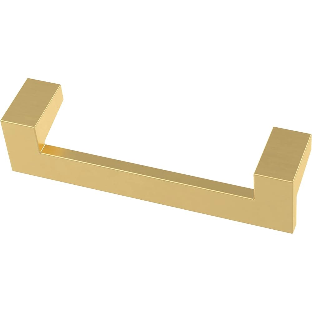 Franklin Brass 미러 (10팩) 캐비닛 골드 9.5cm(3-3/4인치) 문, 옷장, P40836K-117-C 주방 구멍 서랍, 가구 손잡이 핸들 모던 하드웨어 중앙 - 상품 이미지