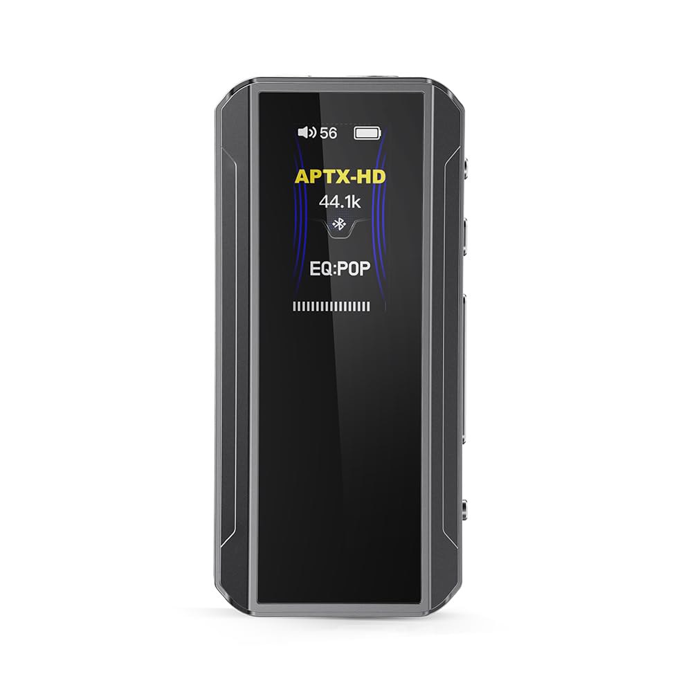 LDAC, aptX 어댑티브, HD, AAC를 갖춘 Fiio BTR13 블루투스 헤드폰 앰프(듀얼 CS43131 3.5mm 언밸런싱 및 4.4mm 밸런스 출력)(블랙) Black - 상품 이미지