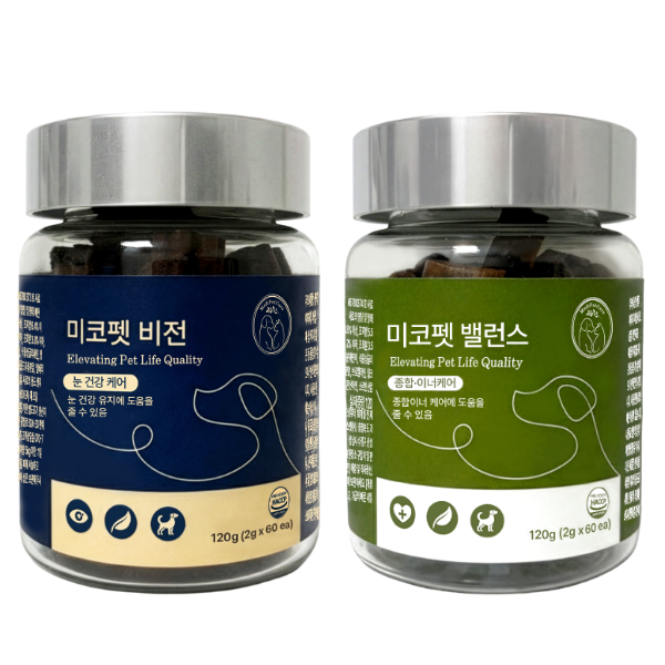 메디펫케어 강아지 반려견 눈물자국 루테인 미코펫 비전 영양제 눈+면역, 120g, 1개 - 상세 이미지 2