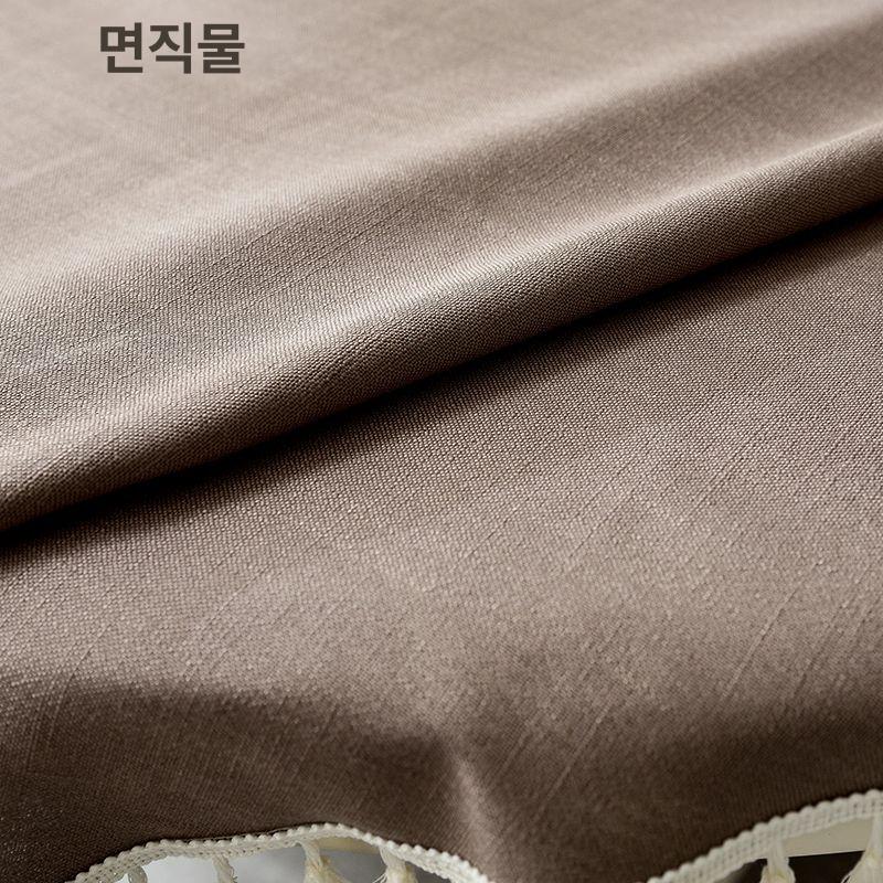 원형테이블보 라운드 식탁보 린넨 코튼 패브릭 방수 둥근 레이스 대형 매트 가정용 - 상세 이미지 4