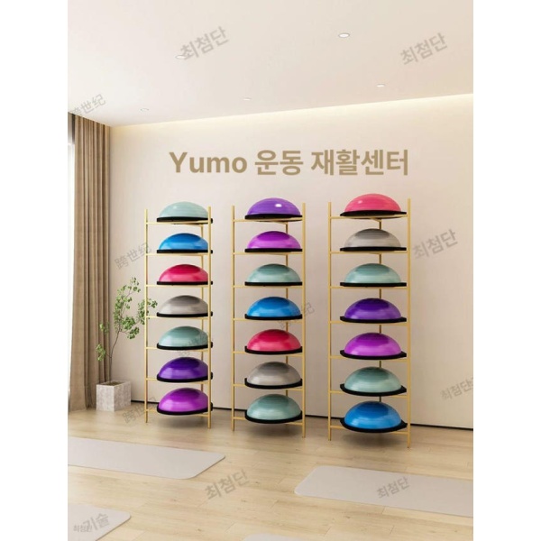 프리미엄 짐볼 보관함 정리함 밸런스볼 피트니스 보수볼 화이트 흰색 6개 30cm 화이트 4개 30cm - 상세 이미지 5