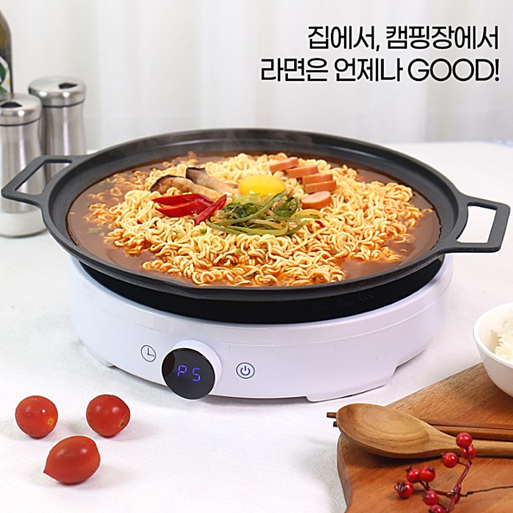 국내산 IH 인덕션 겸용 캠핑 그리들팬 무쇠 고기불판 홈캠핑 솥뚜껑 박대표마켓 이미지 7