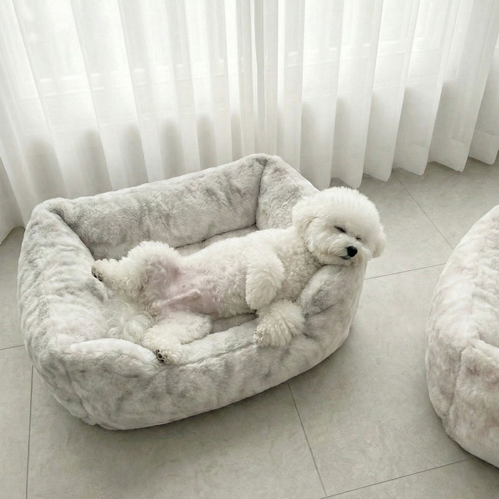크레용펫 강아지방석 고양이 침대 클라우드 퍼 쿠션 - 상품 이미지