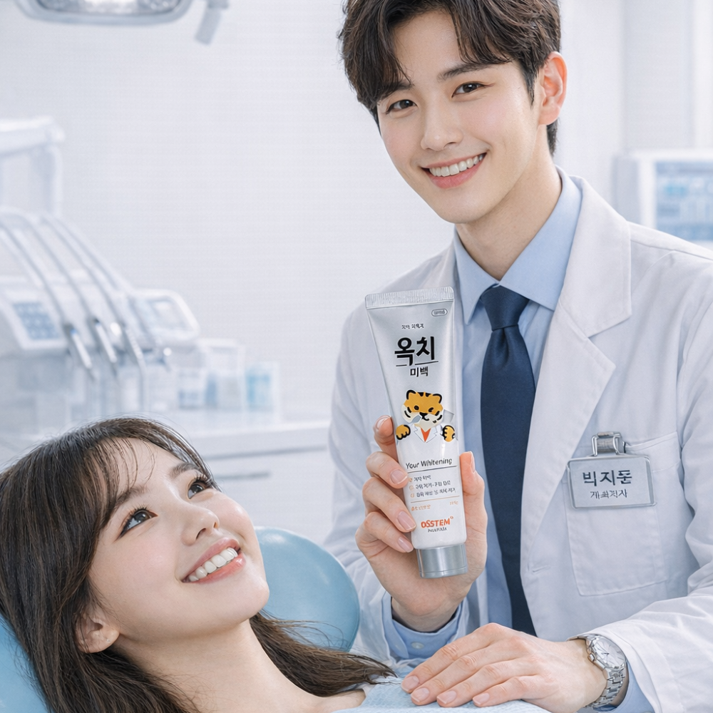 오스템 옥치 치아미백치약 클로브민트향 치과 약국 치약 105g, 1개 - 상품 이미지