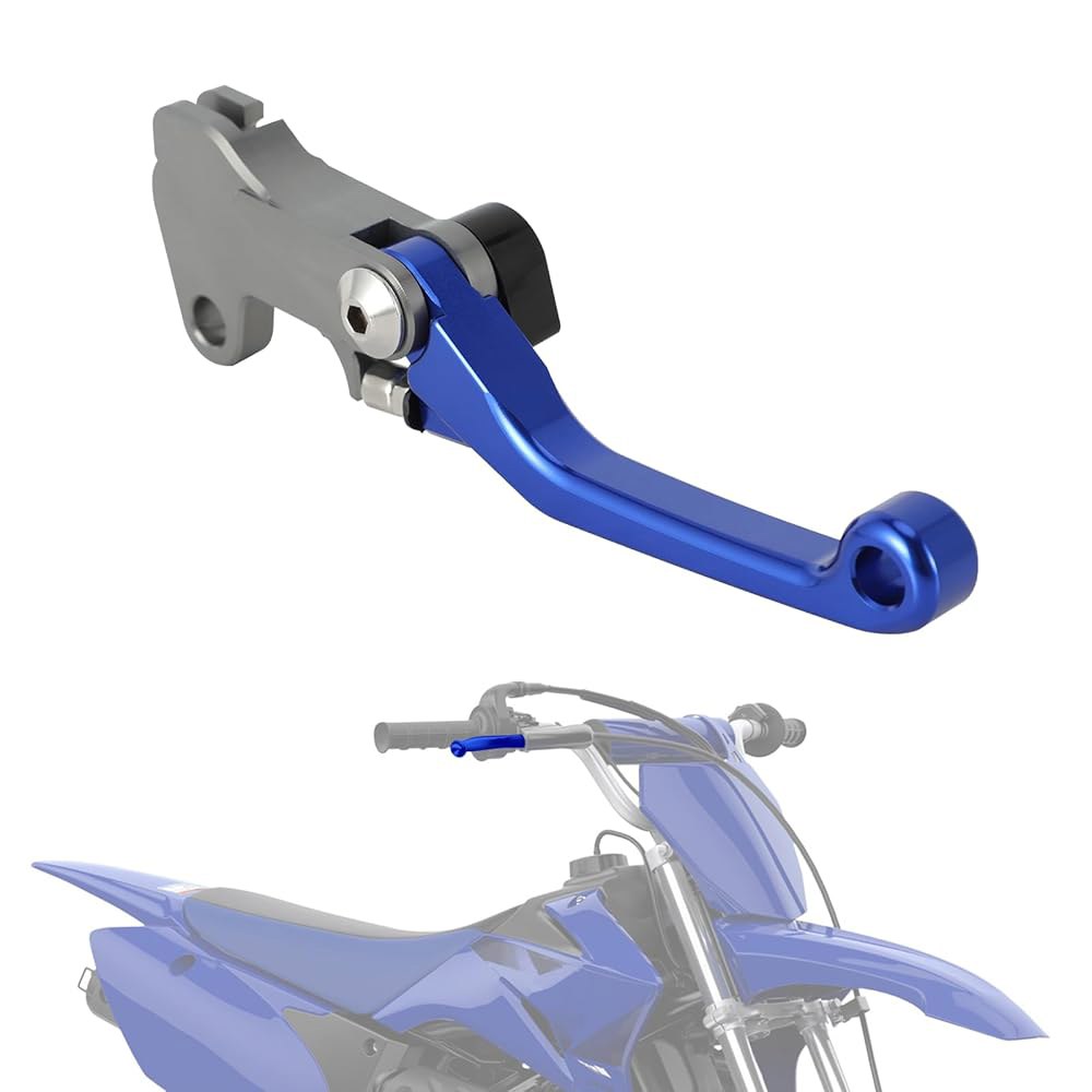 TTR 110 TTR110 2015-2025 블루용 IUVWISN 더트 바이크 브레이크 레버 폴더블 CNC Black - 상품 이미지