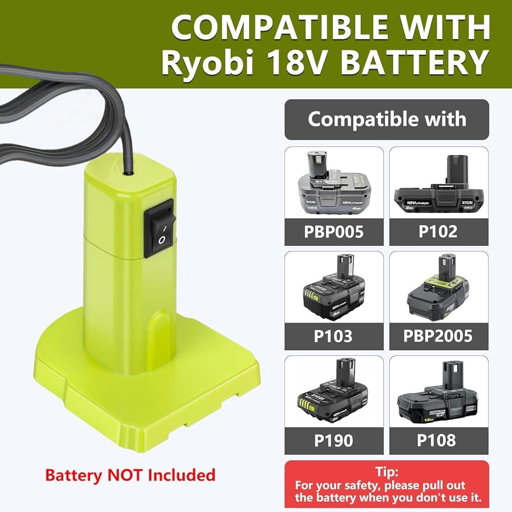 Starlink 미니 및 Ryobi 18V 충전기, 코드 RV 전원 이상적인 배터리용 Mini와 어댑터, 직접 DC 그리드에 여행용 케이블 액세서리, 오프 1m(3.2피트) 호환, - 상세 이미지 3