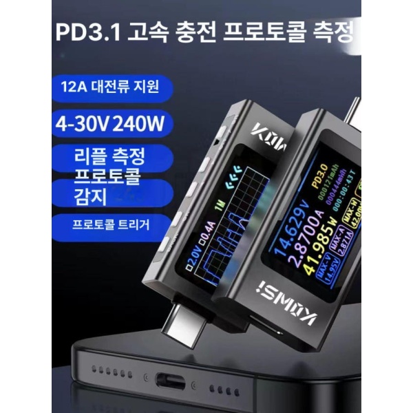 정밀 디지털 전류 전압계 멀티미터 테스터기 전기 측정기 KWS-X1 KWS-X1 - 상품 이미지