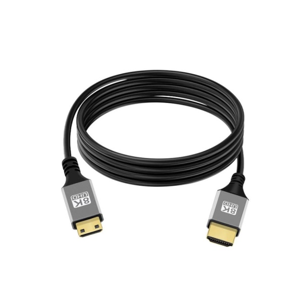 프리미엄 8K 초고화질 연결선 미니 HDMI 케이블 고속 컴퓨터 연결 카메라 HDMI2 1 마이크로 직선형 Mini 직선형 Mini HDMI 0.5m - 상세 이미지 2