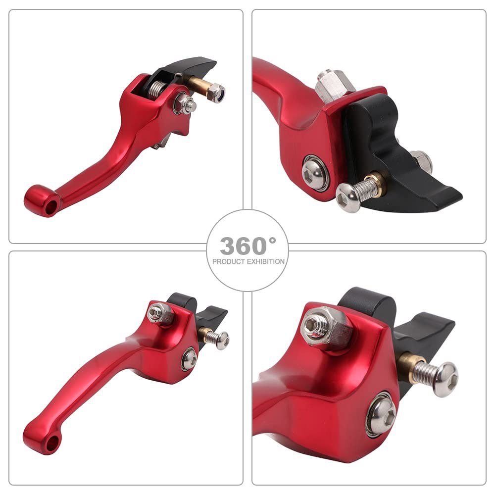 JFG 레이싱 모터사이클 클러치 브레이크 레버 7 / 8 22mm 접이식 알루미늄 합금 유니버설 110cc 125cc 140cc 150cc SSR 아폴로 RFZ 125 DBX18 - 상세 이미지 3